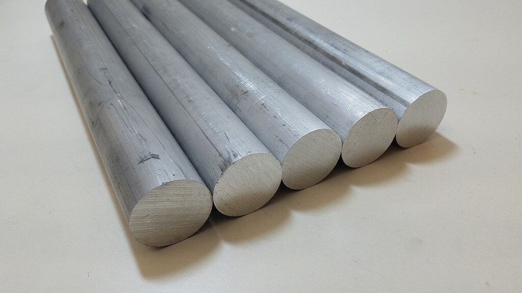 6061 Aluminum Round Bar, 1-1/2″ Round, 11″ long, Lathe, Solid, T6511