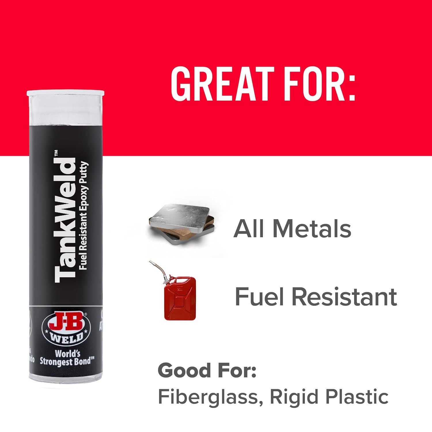 J-B Weld 8217 TankWeld Gas Tank Repair – 1 oz.,Dark Grey