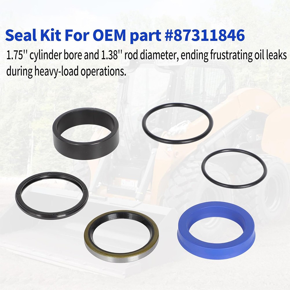 Cylinder Seal Kit 87311846 For Case IH L130 & New Holland Loaders 7308 7108 7106