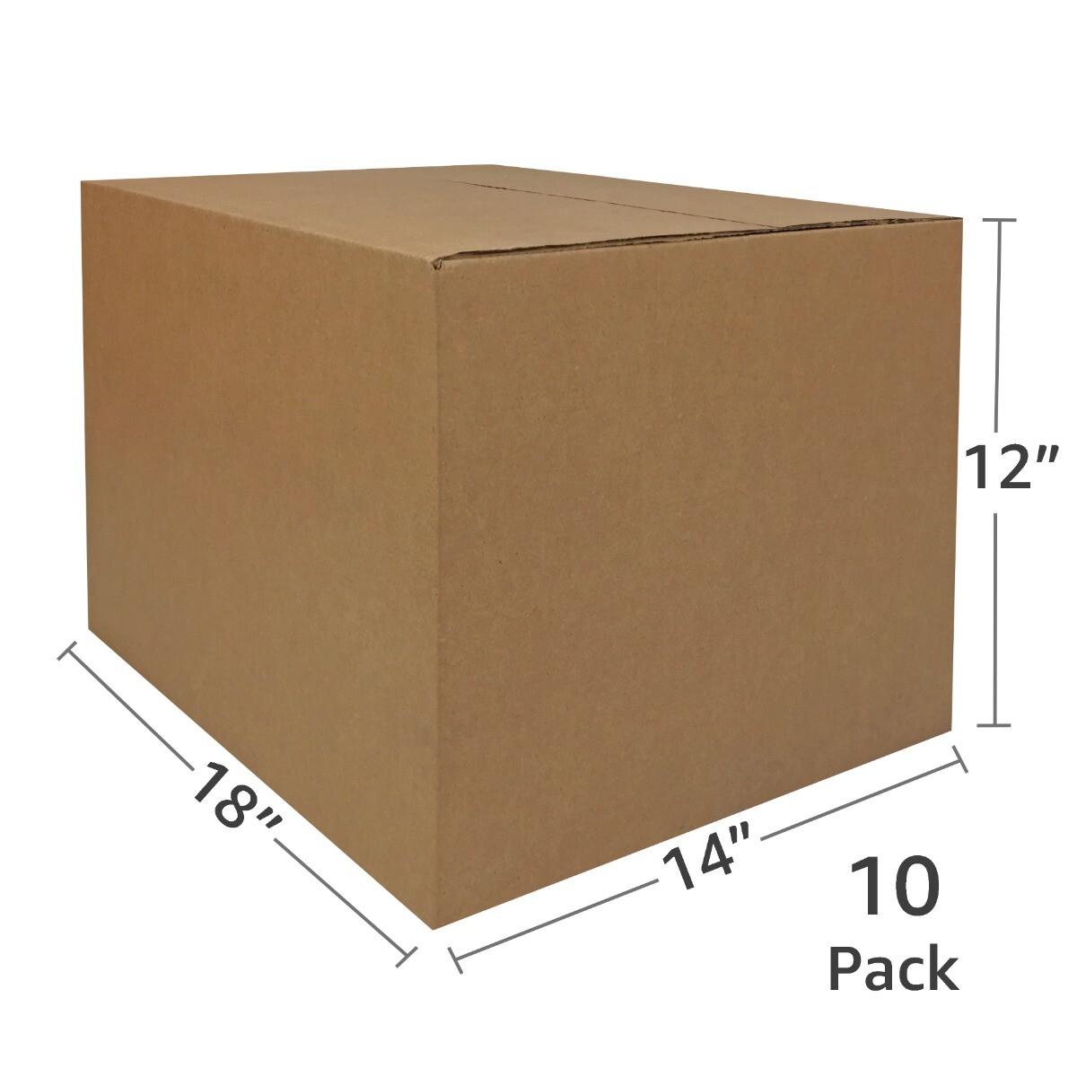 UBMOVE 10 Medium Cardboard Moving Boxes 18″ x 14″ x12″