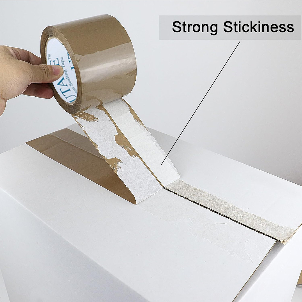 3″x 330’/110YDS PACKING TAPE SHIPPING ADHESIVE TAPE CARTON SEALING TAPE TAN 6 Pk