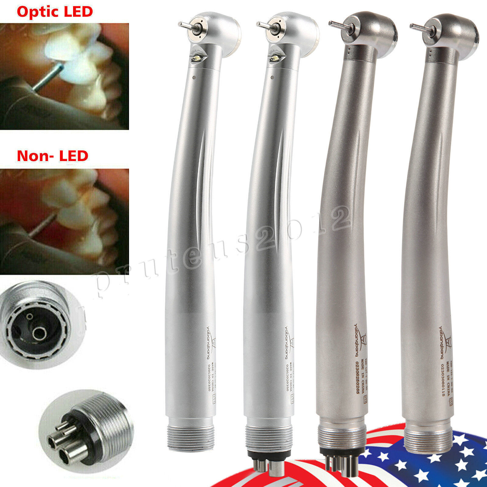 1-10 Yabangbang Dental (LED E-generator) High Speed Handpiece 4/2 Hole NSK Style