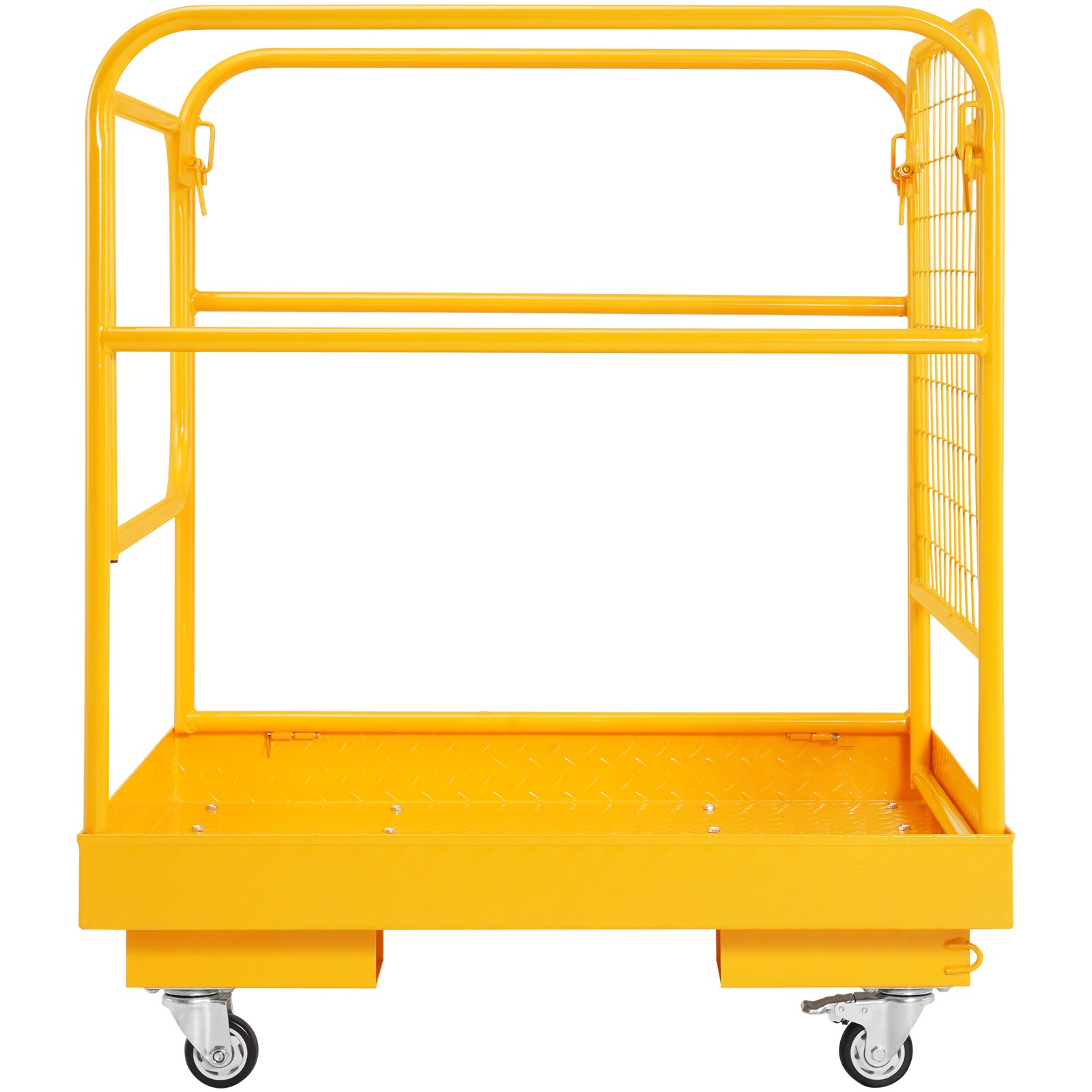 VEVOR 36″x36″ Forklift Safety Cage Work Platform 1200lbs w/Wheels for Aerial