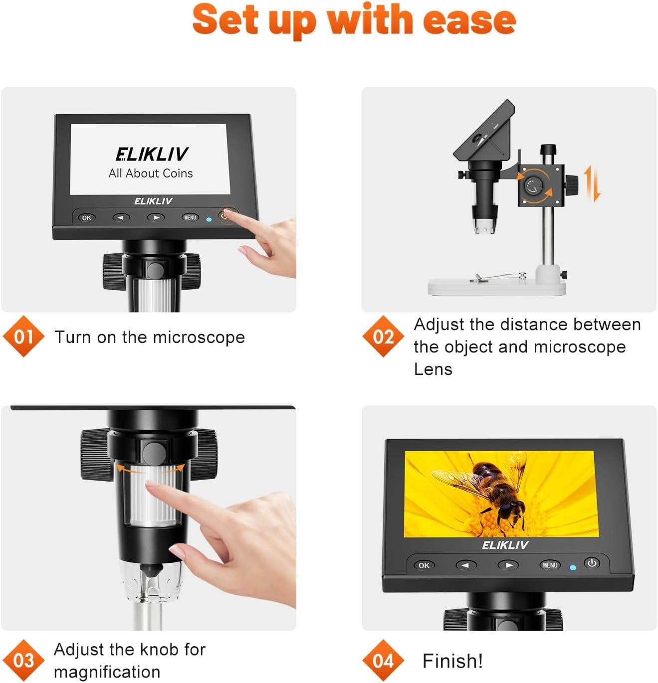 Coin Collectors Essential: 1000x Magnification Microscope