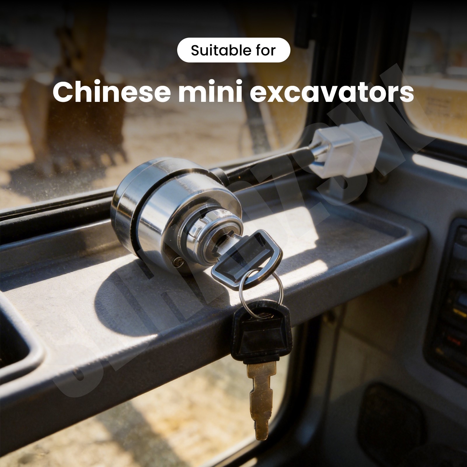 Agrotk Ignition Switch Key Switch for H15R Mini Excavator Attachment