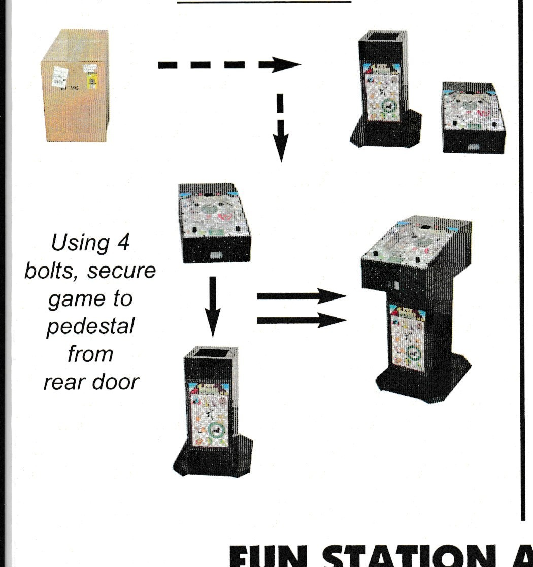 Pinball/ bubble gum platform vendor stand only