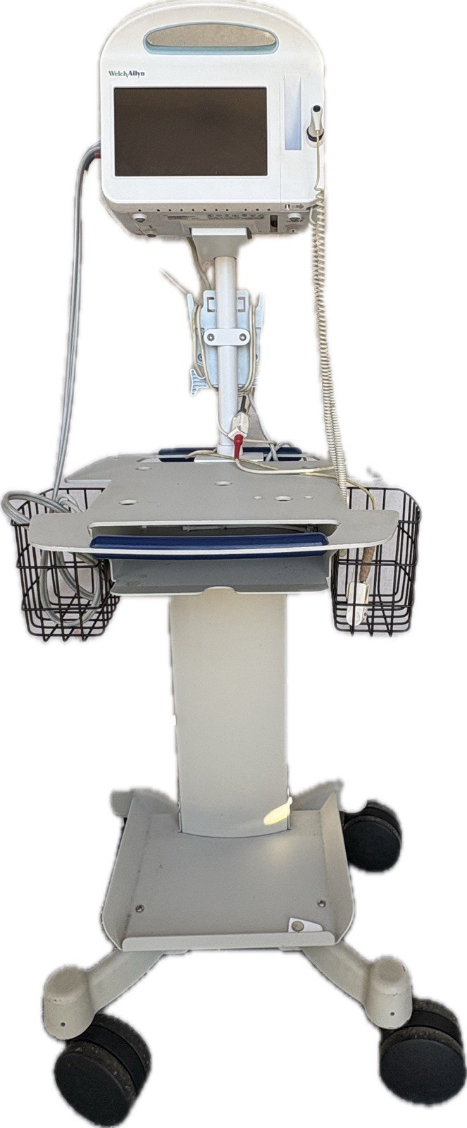 Welch Allyn Cart Mounted Patient Monitor on Mobile Cart for Clinical Use