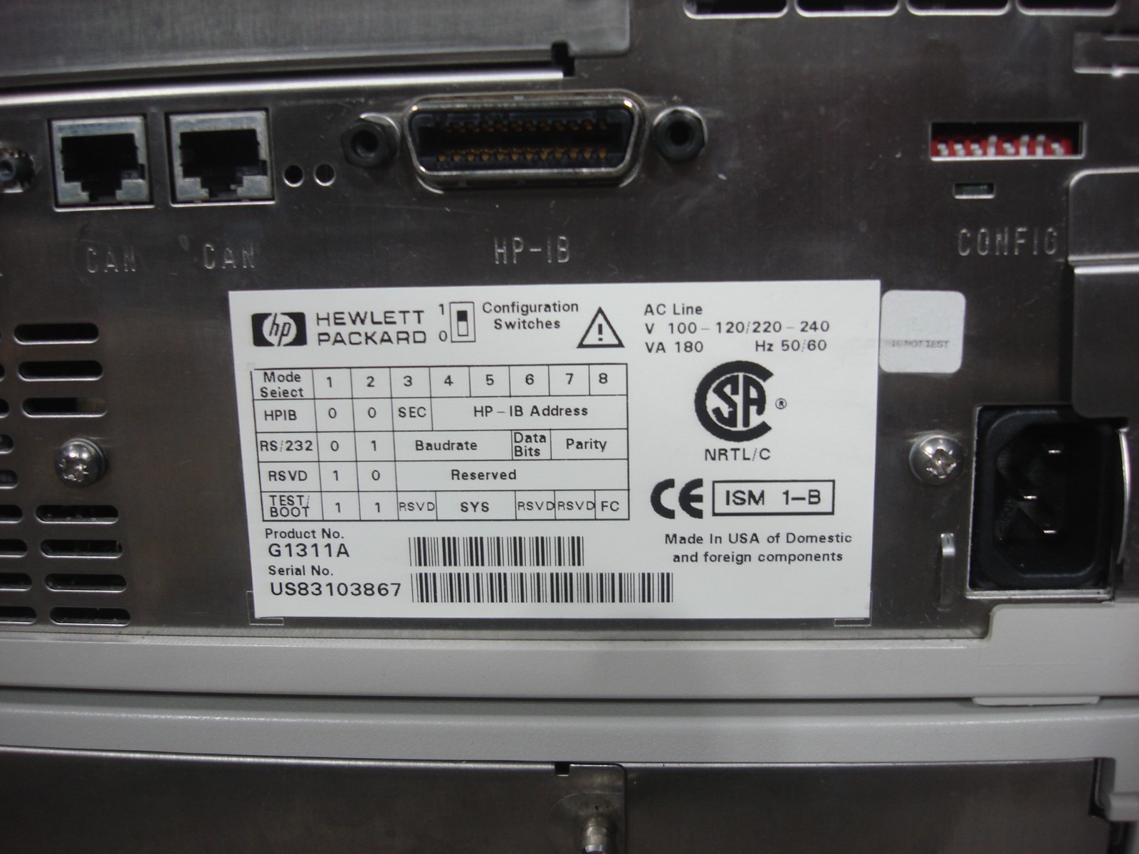 Agilent HP 1100 Series HPLC System G1329A G1311A G1314A G1316A G1330B G1322A