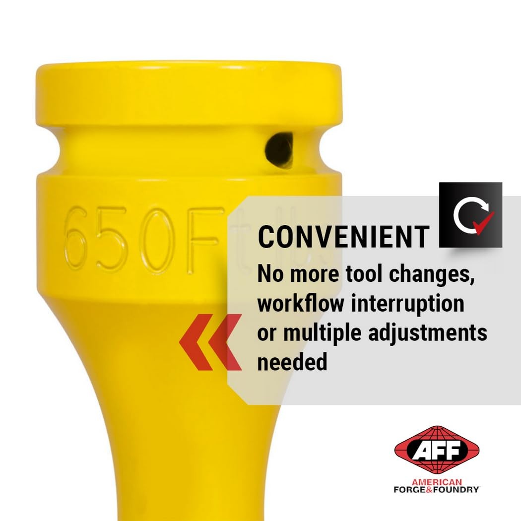 AFF Torque Limiting Extension, 1″ Drive, 650 ft/lbs, Yellow, 40414