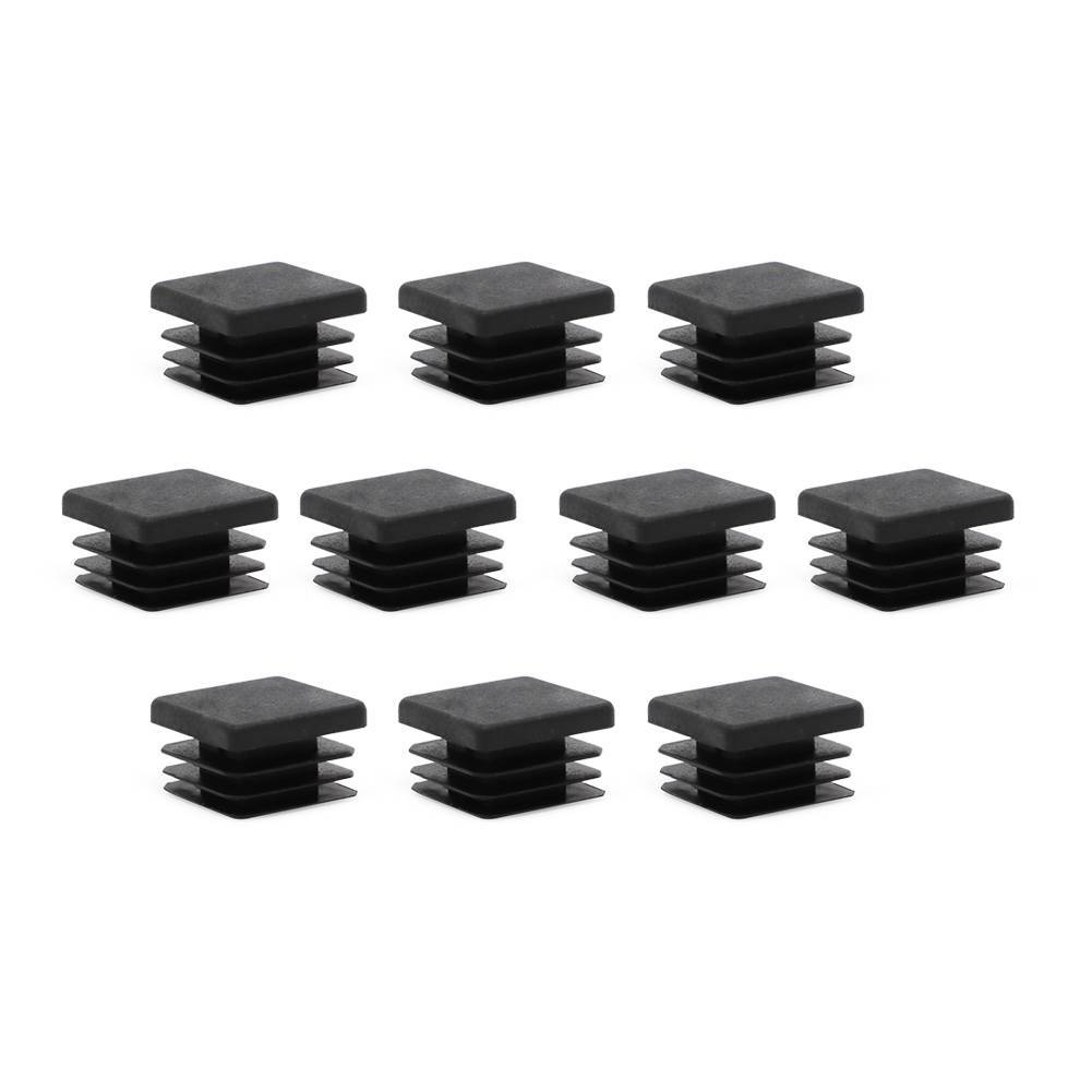 10pc 1″ inch Square Tube Hole Plug Plastic End Cap 1×1 Inch Tubing Insert Glide