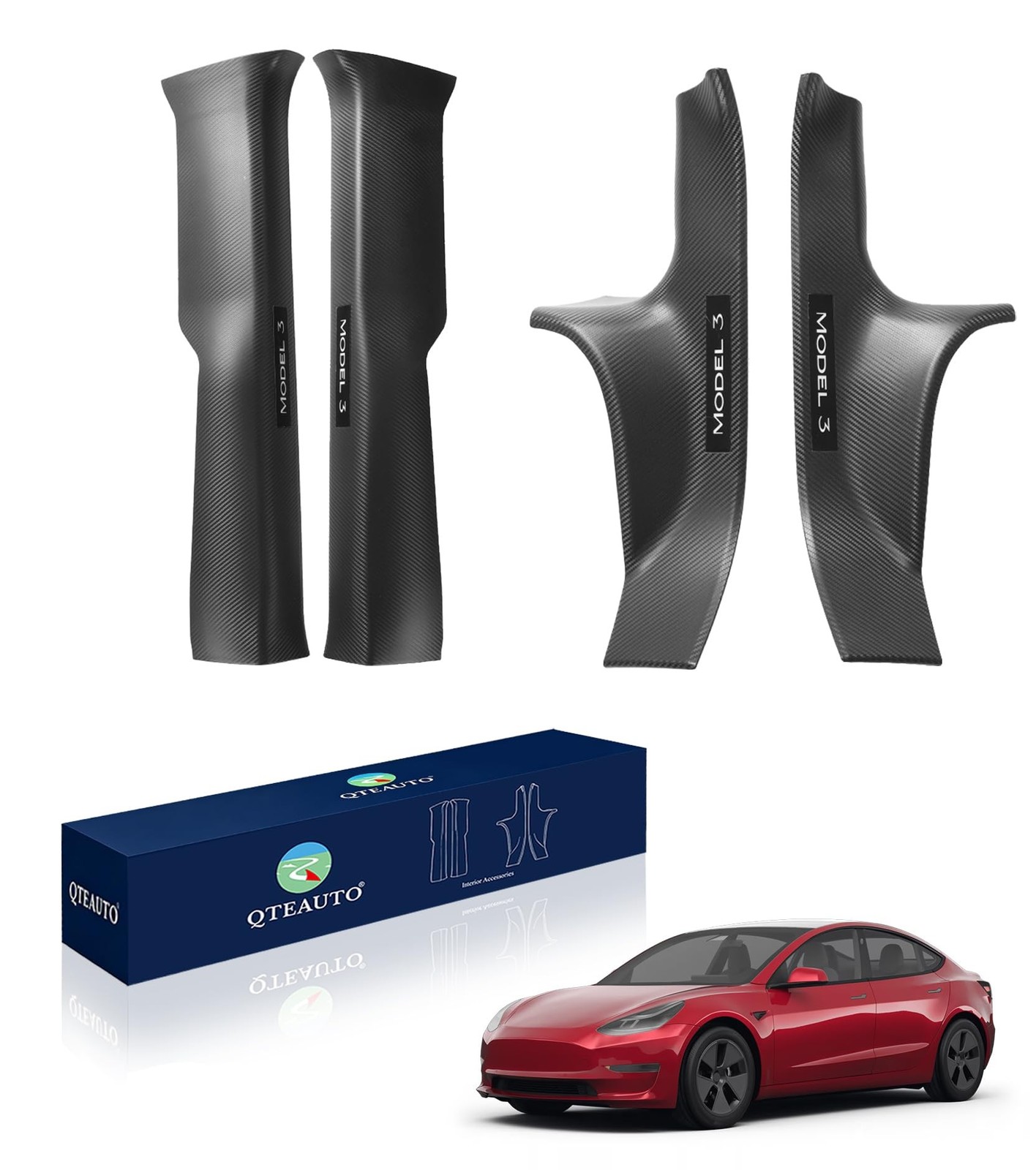 PM Auto Door Sill Trim Protector for Tesla Model 3 Highland 2023-2025 Vehicle…