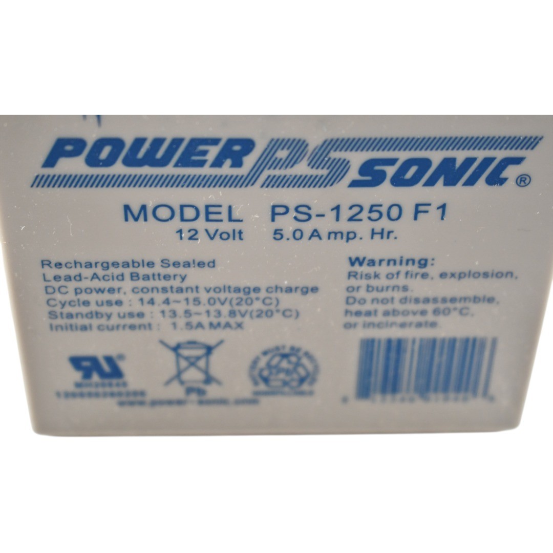 NEW Power Sonic PS-1250 F1 12V 5Ah Sealed Lead Acid SLA UPS Battery Alarm
