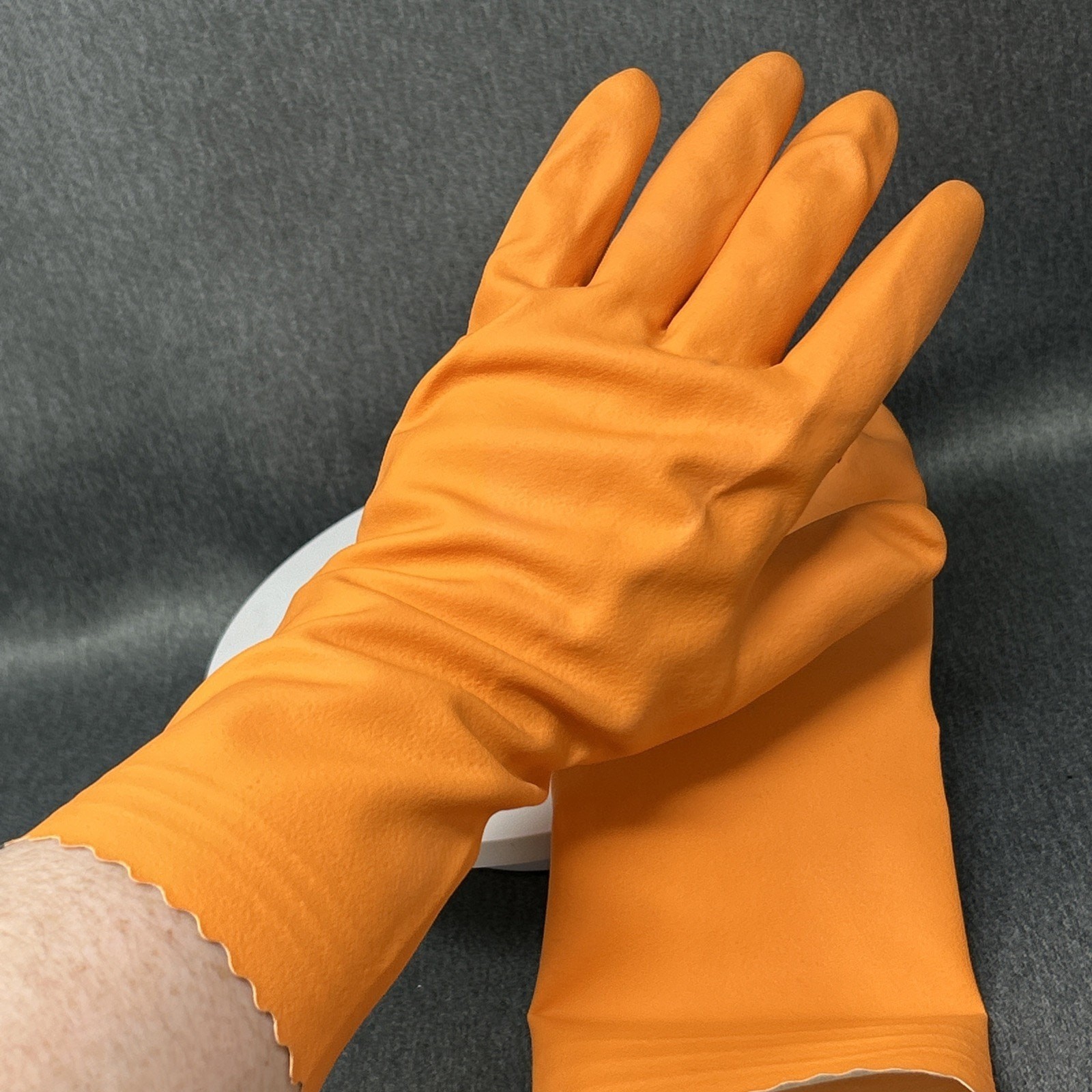 Formbys Refinishing Gloves Orange Chemical Resistant Safety Pair Malaysia