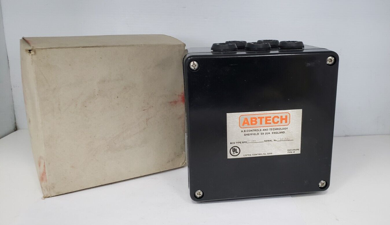 ABTECH BPGC-08 ENCLOSURE, TYPE 4X ENCLOSURE, 6″ x 6″ x 3-1/2″, NIB