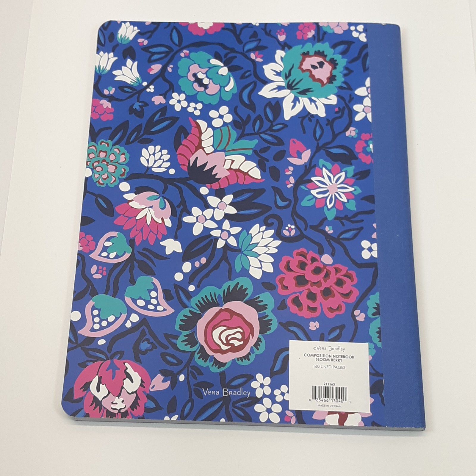 Vera Bradley Desk Accessories Set Bloom Berry Notebook Dry Erase Board Cup