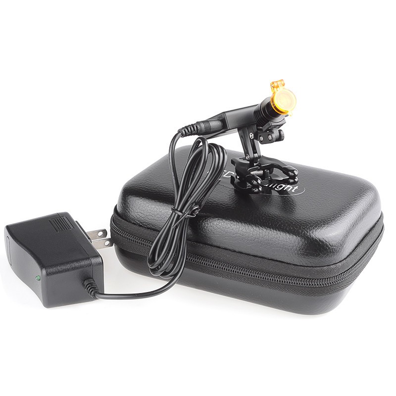 5W Wireless LED Head Light with Optical Filter Clip for Loupes Glasses USA STOCK