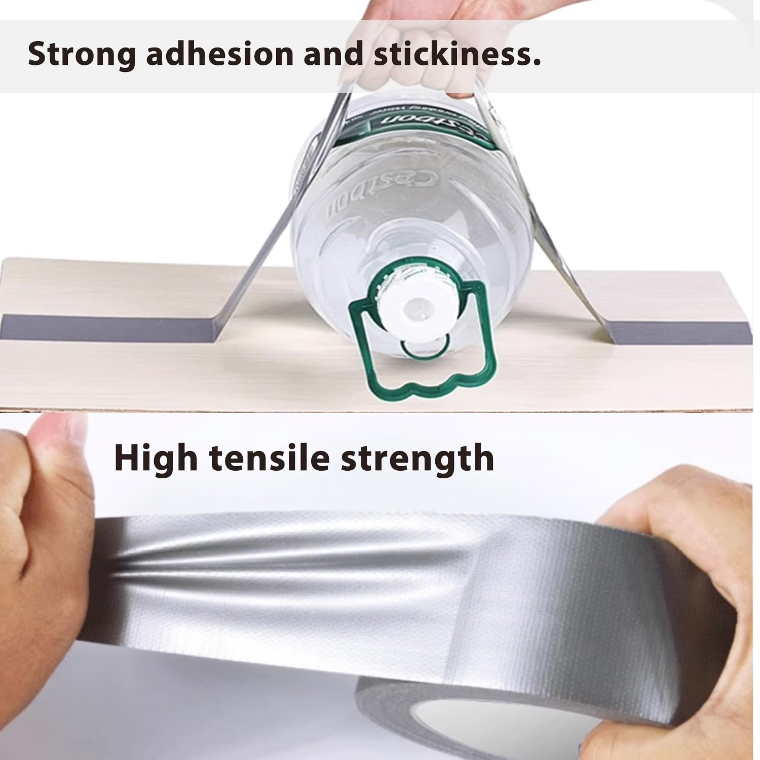 3Pack Duct Tape Heavy Duty Waterproof Silver, 66 Yards x 1.88 Inch Total Stro…