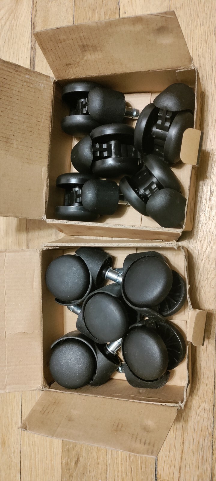 5 Pack of ZITRIOM OFFICE CHAIR CASTER WHEELS 11mm (7/16″) BLACK