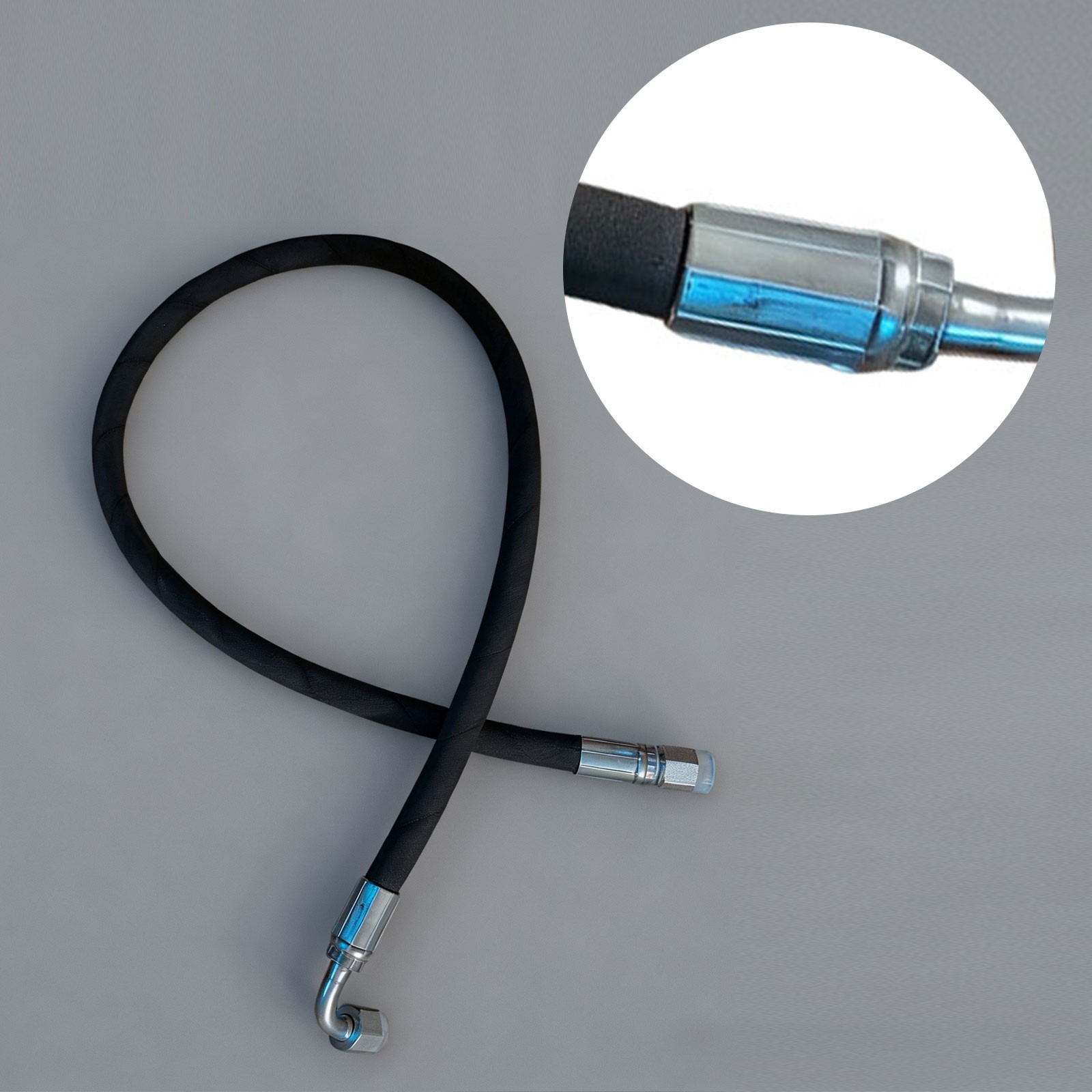 Agt Miva Chinese Mini Excavator Hydraulic Hose M14x1.5 X 36″ One End 90° One Str