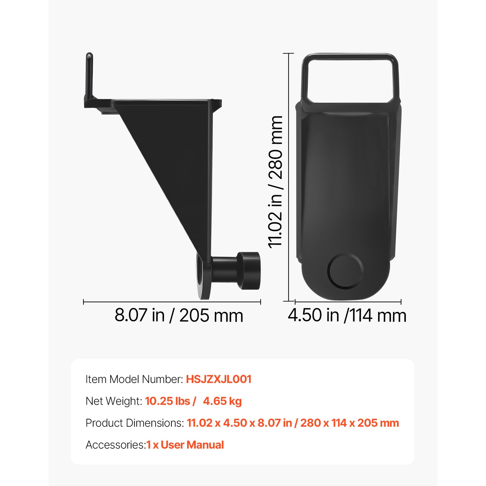Uimoso 1-Pack Shipping Container Jack Lug with Handle for Leveling and Storage