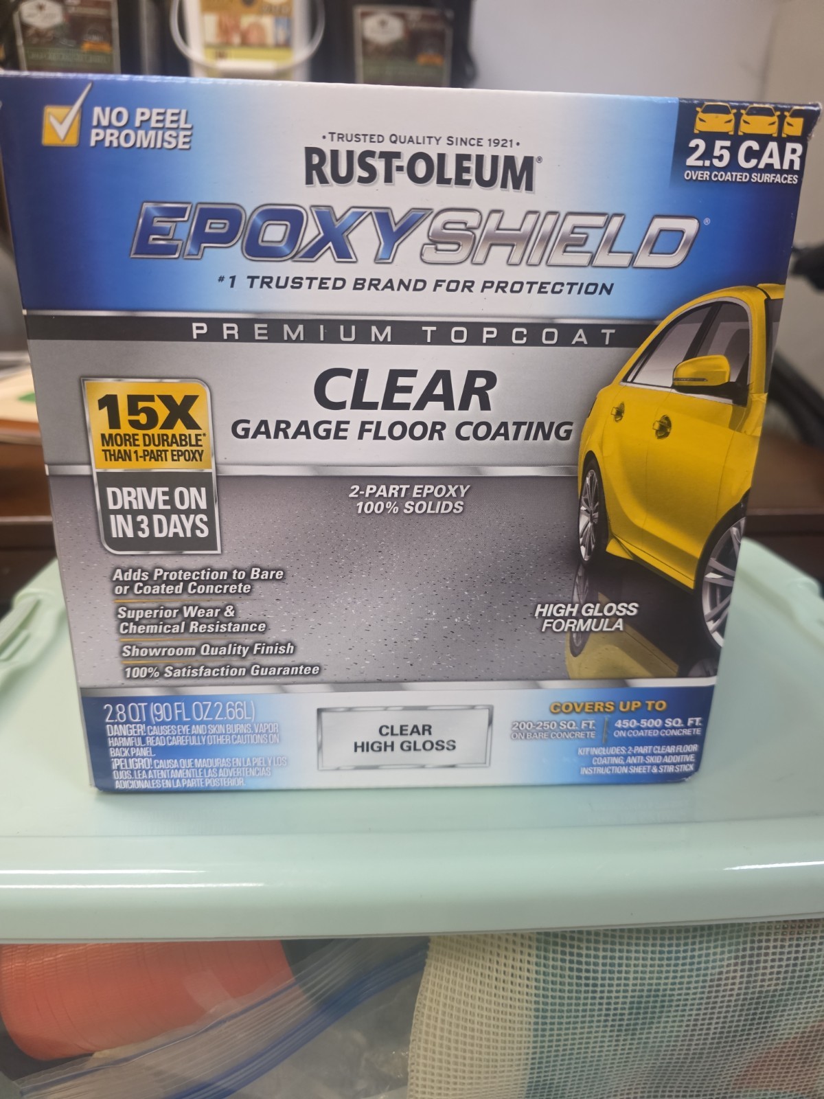 Rust-Oleum 292514 High Gloss Clear Indoor Premium Floor Coating Kit 90 oz.