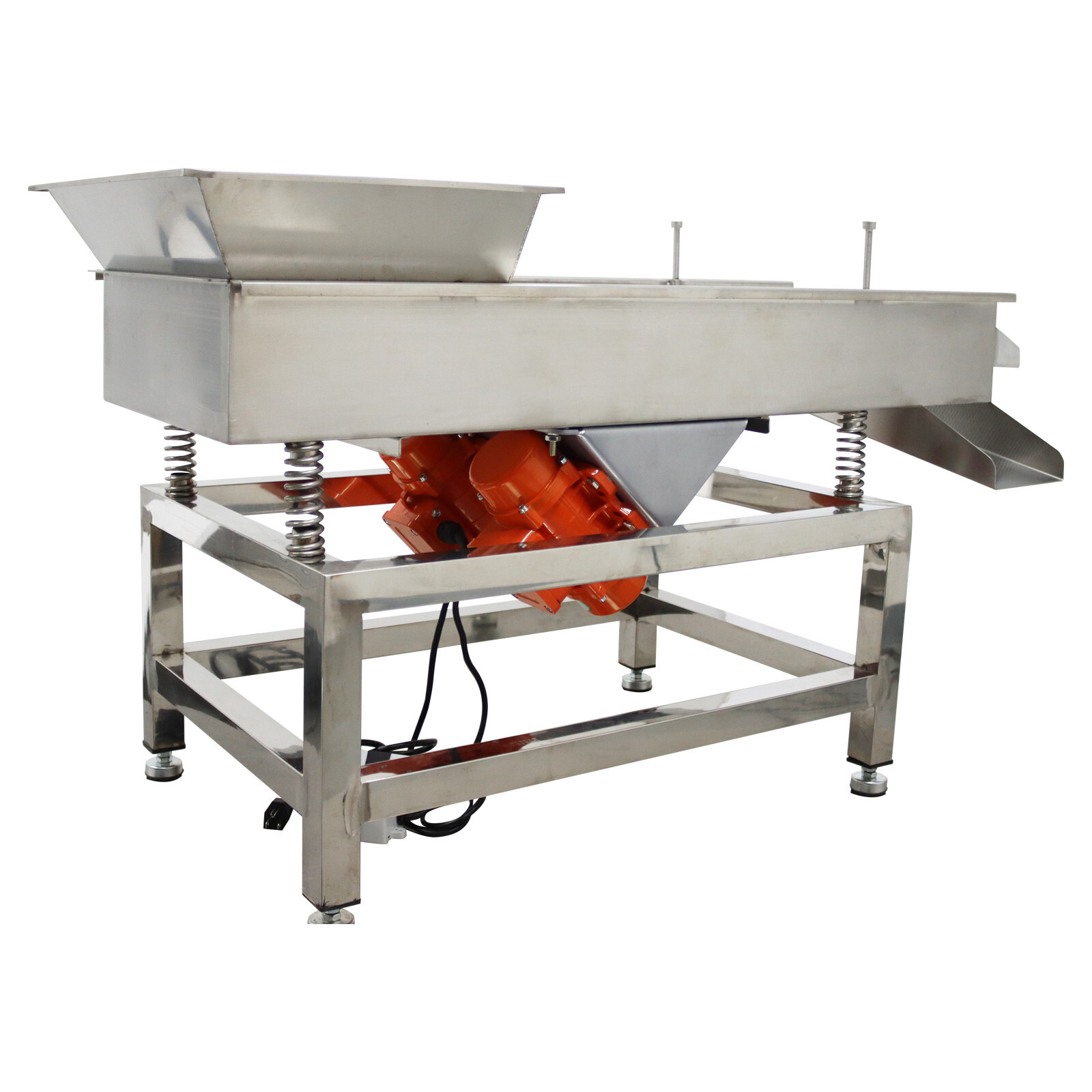 TB610 110V Stainless Steel Linear Vibrating Screen with 3mm Screen Dual Motor