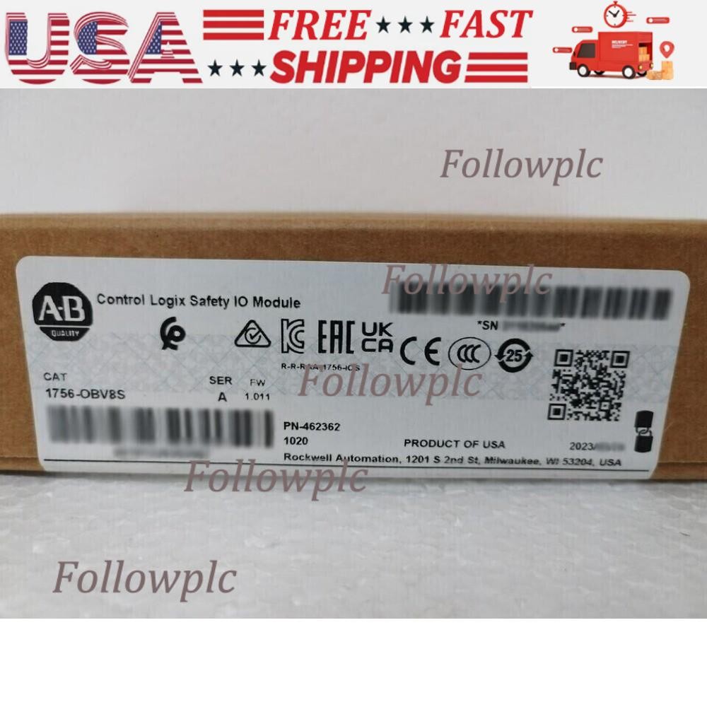 New Sealed Allen Bradley 1756-OBV8S ControlLogix Safety IO Module US Free Tax