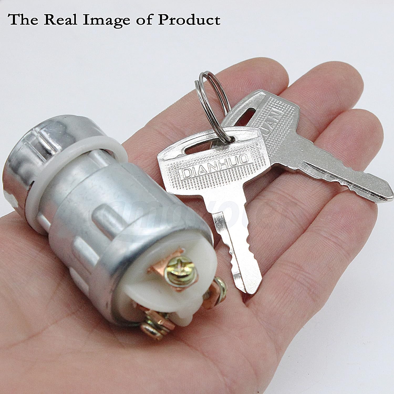 Amavoler 3 Wire Ignition Key Switch 3 Position Replacement Fit for Manco Amer…