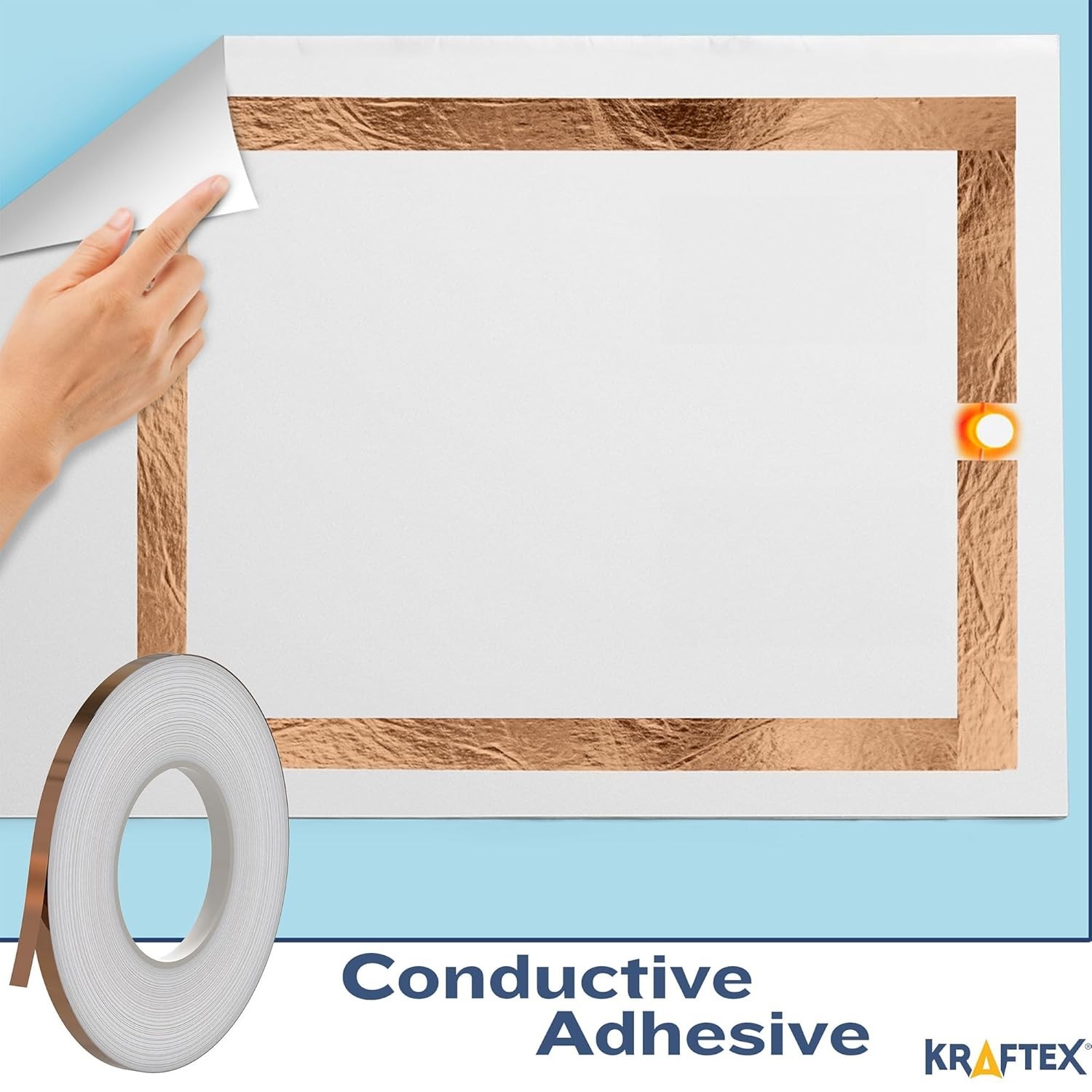 Professional 1/4″ x 108ft Copper Tape for Crafts, EMI Shielding & Slug Control