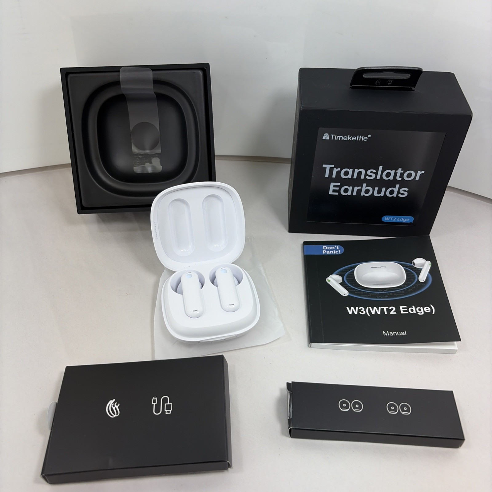 Timekettle WT2 Edge W3 Translator Device Bidirectional Earbuds 40 Languages