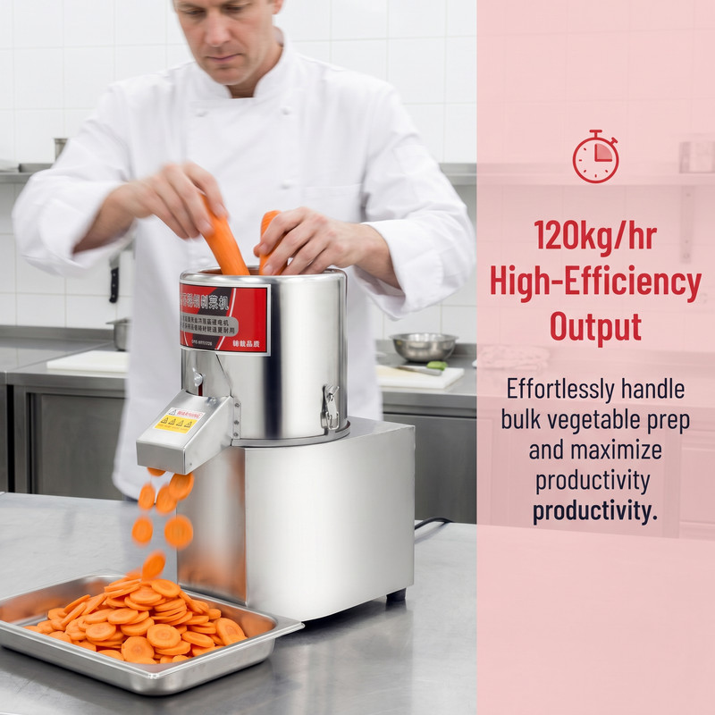 Commercial 110V 600W Food Processor Electric Vegetable Chopper Grinder Machine