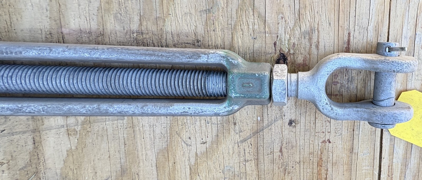 Green Pin Turnbuckle 1” x 24” Turnbuckle, eye-jaw end-fitting, 4.5 Ton load