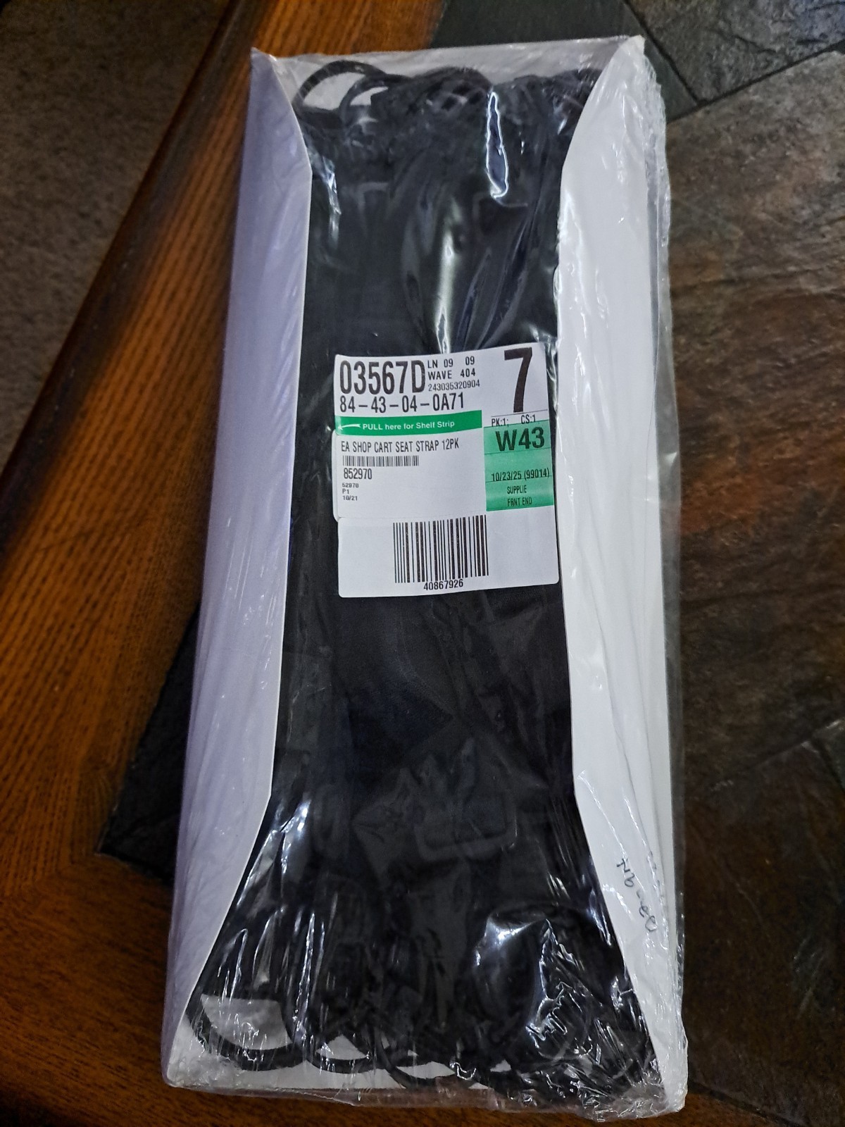 Shopping Cart Seat Strap 12 Pack.Black.10/23/2025.Safe-Strap Simplify Retail