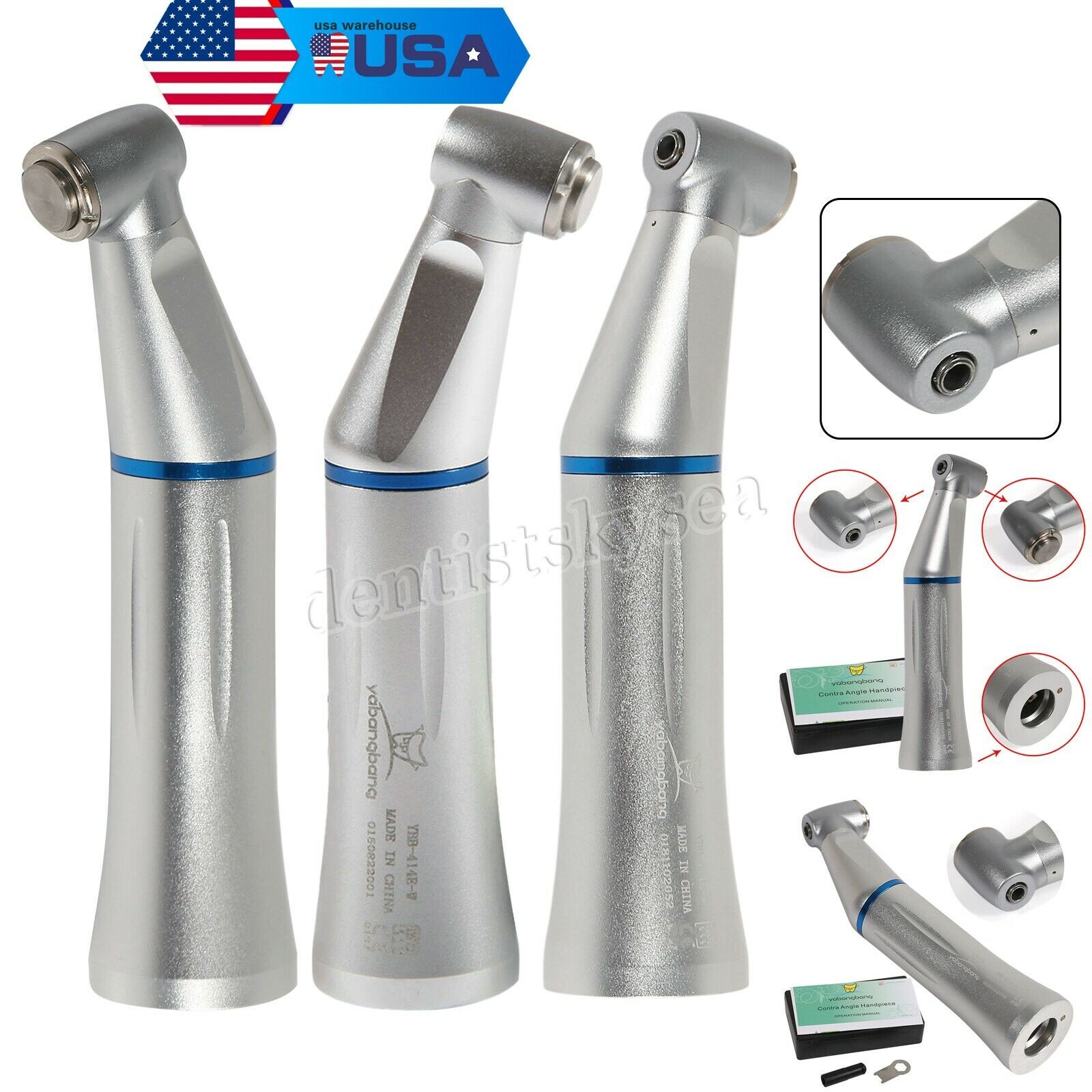 Pieza de Mano Dental Contra Angulo Interior USA Contra Angle Inner Water