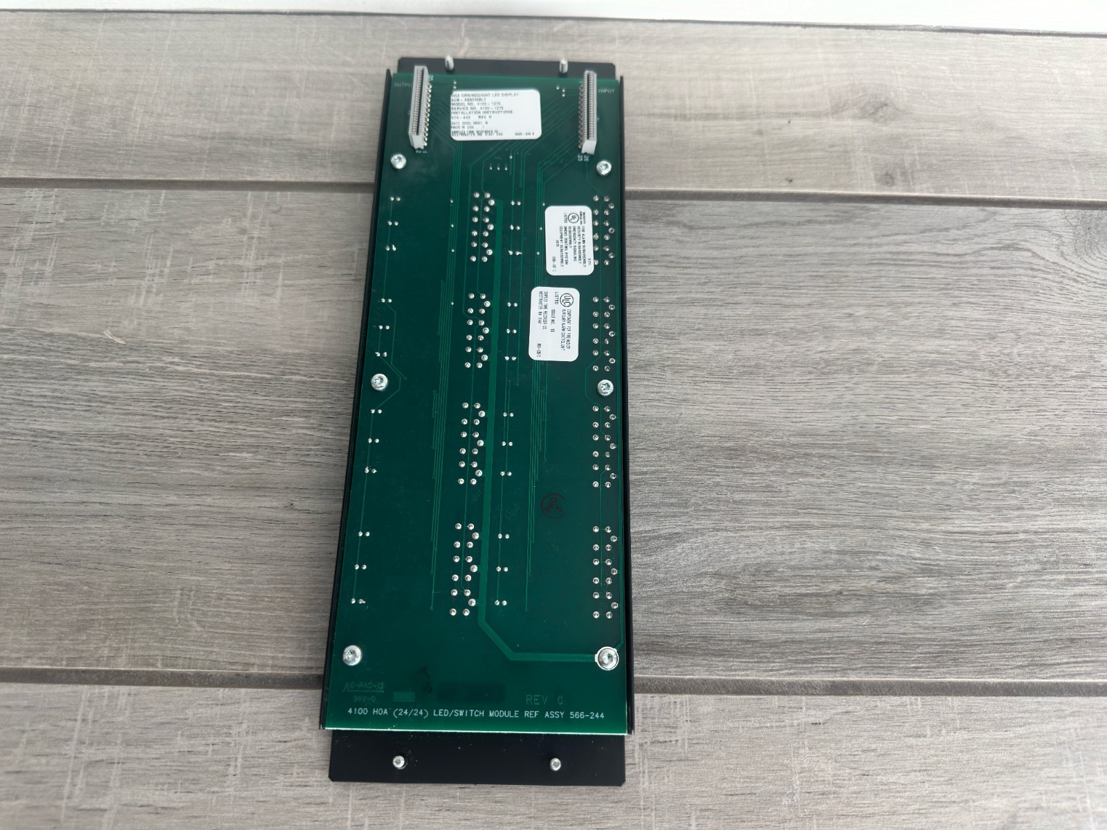 SIMPLEX 4100-1275 24 SWITCH 24 RED LED HOA MODULE FREE SHIPPING !!!