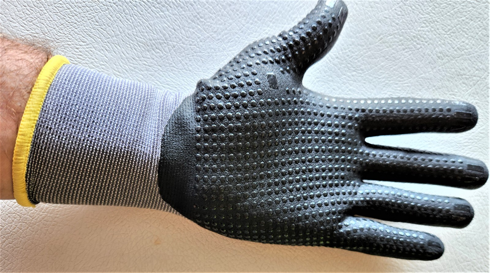 12-Pair Flexi-Guard Glove Ultra-Lightweight breathable Dotted Palms Glove