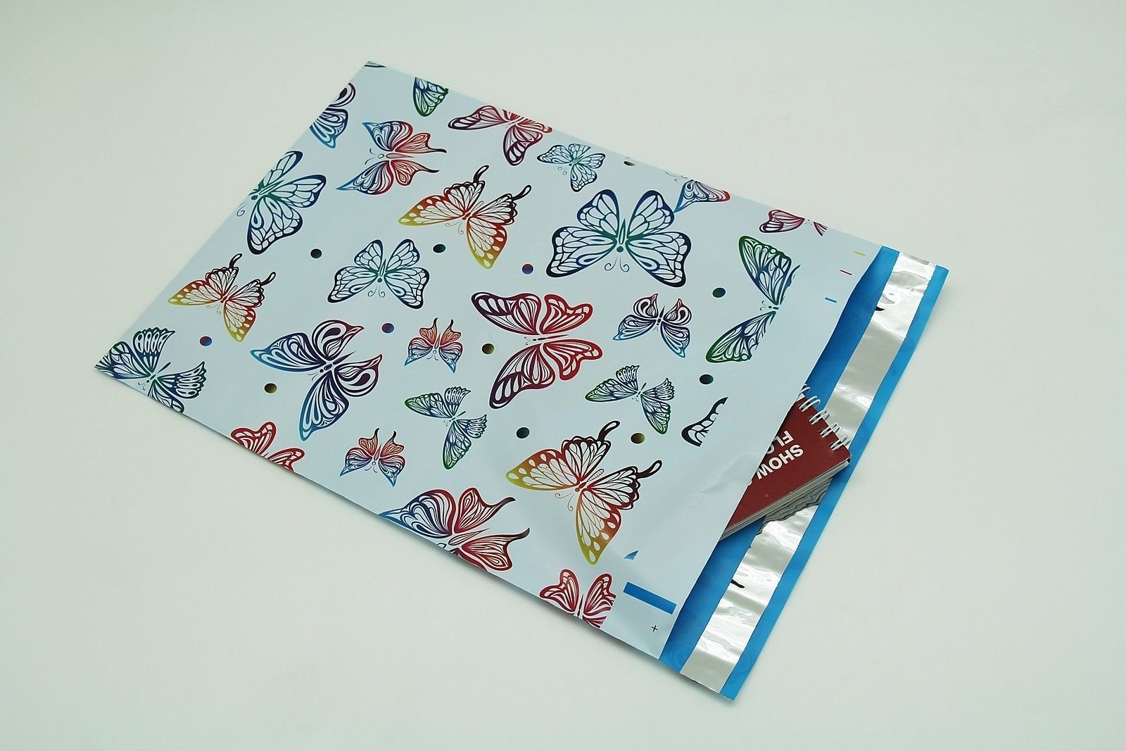100 12×15.5 Butterfly Designer Poly Mailers Envelopes Boutique Custom Bags