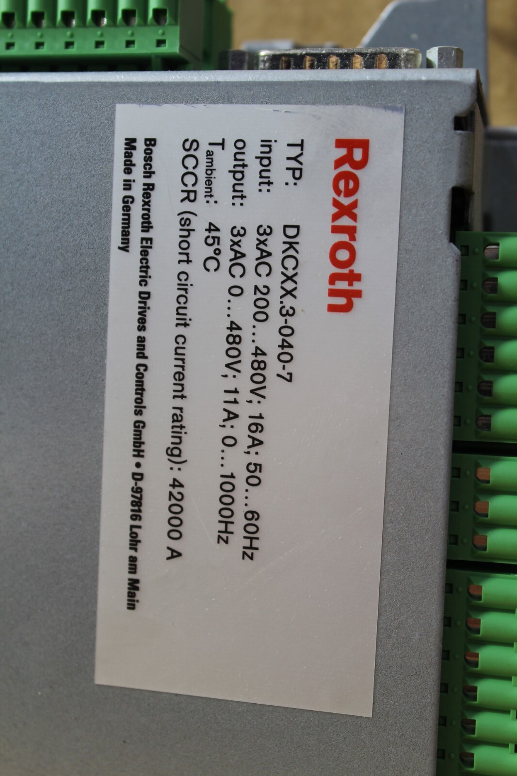 Rexroth Indramat DKC11.3-040-7-FW Eco Drive (NO COVER)