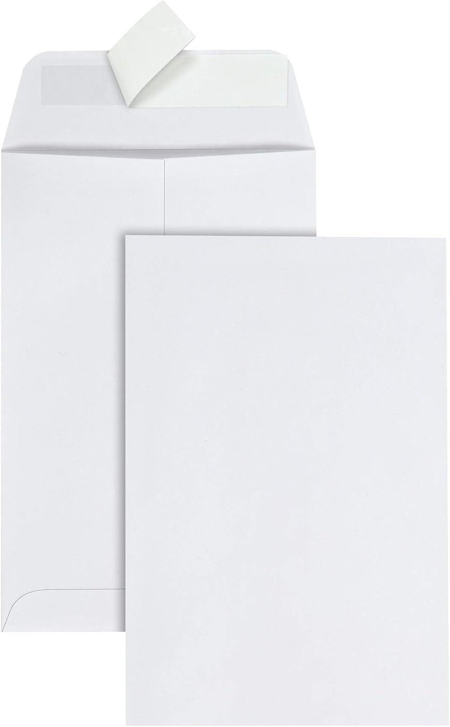 Prinko 6″x9″ Mailing White Kraft Catalog Envelope, Self-Seal, 100/CT