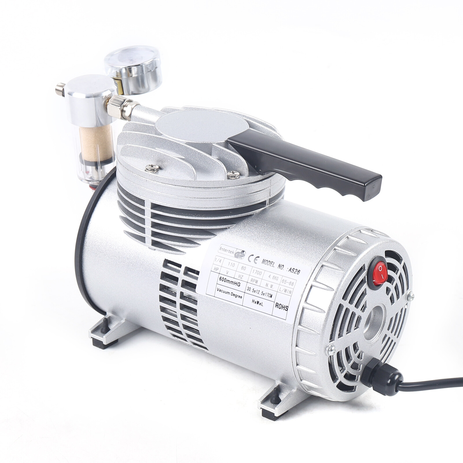 Oilless Diaphragm Vacuum Pump Industrial Small Oil Free Vacuum Suction Pump