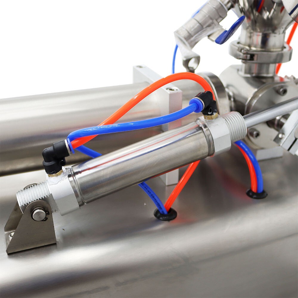100-1000ml Pneumatic Paste Liquid Heating Filling Machine 1 Nozzle Piston Filler