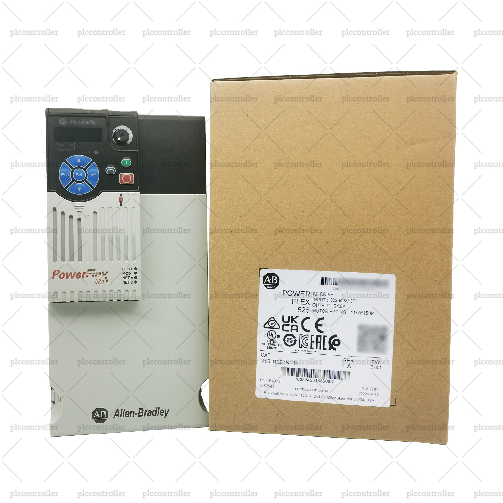 NEW Allen Bradley 25B-D024N114 Allen Bradley PowerFlex 525 AC Drive