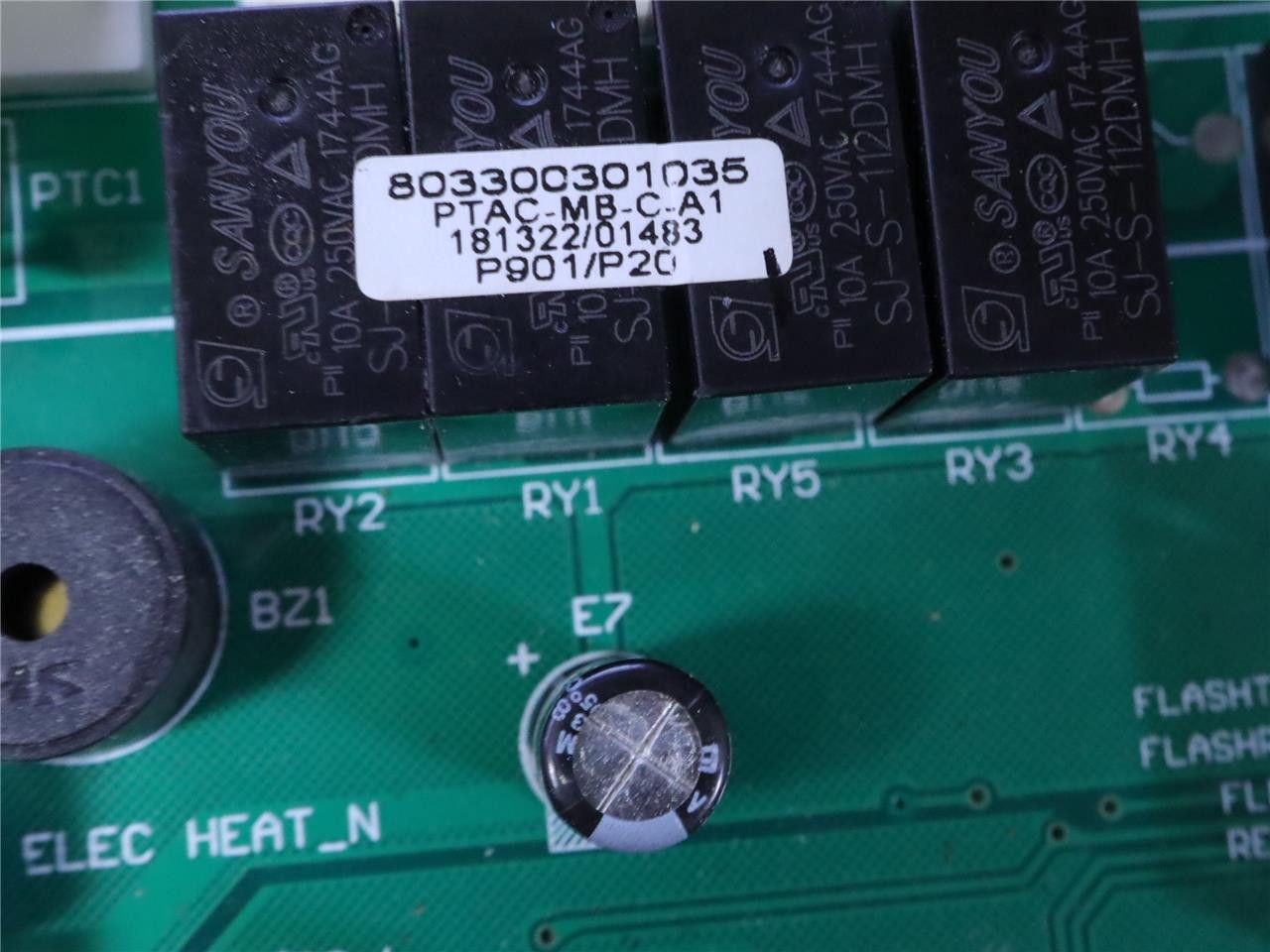 ISLANDAIRE 803300301035 PTAC V2.3 Main Control Circuit Board PTAC-MB-C-A1