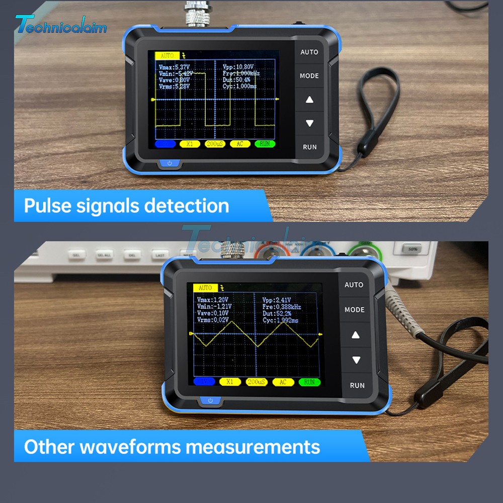 FNIRSI DSO152 Mini Handheld Oscilloscope Type-C Portable Digital Oscilloscope US