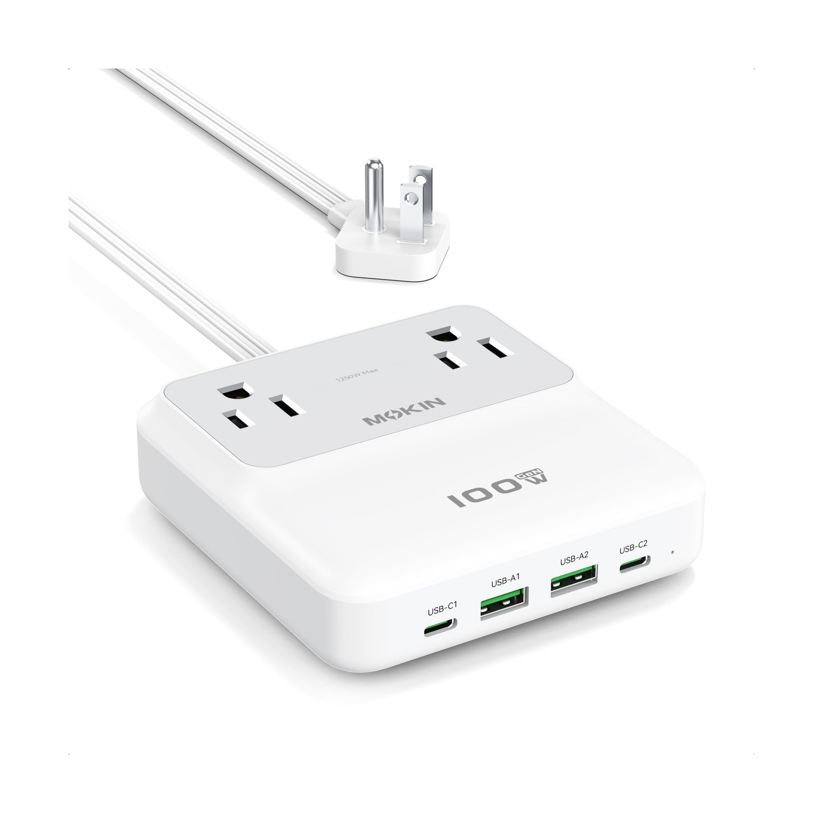 Charging Station,100W GaN USB-C Power Strip with Surge Protecto… FAST USA SHIP