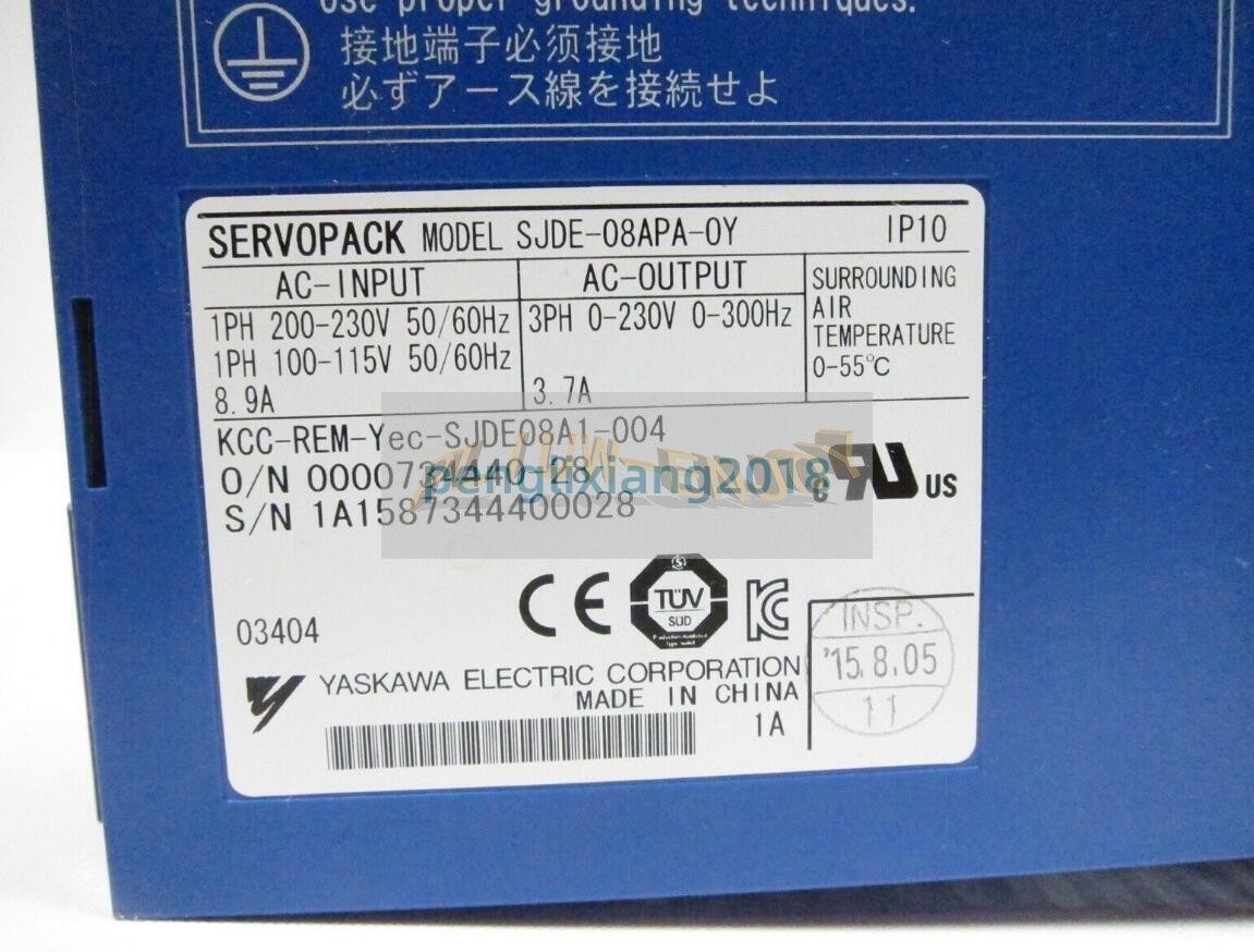1PC YASKAWA SERVO DRIVE SJDE-08APA-OY NEW