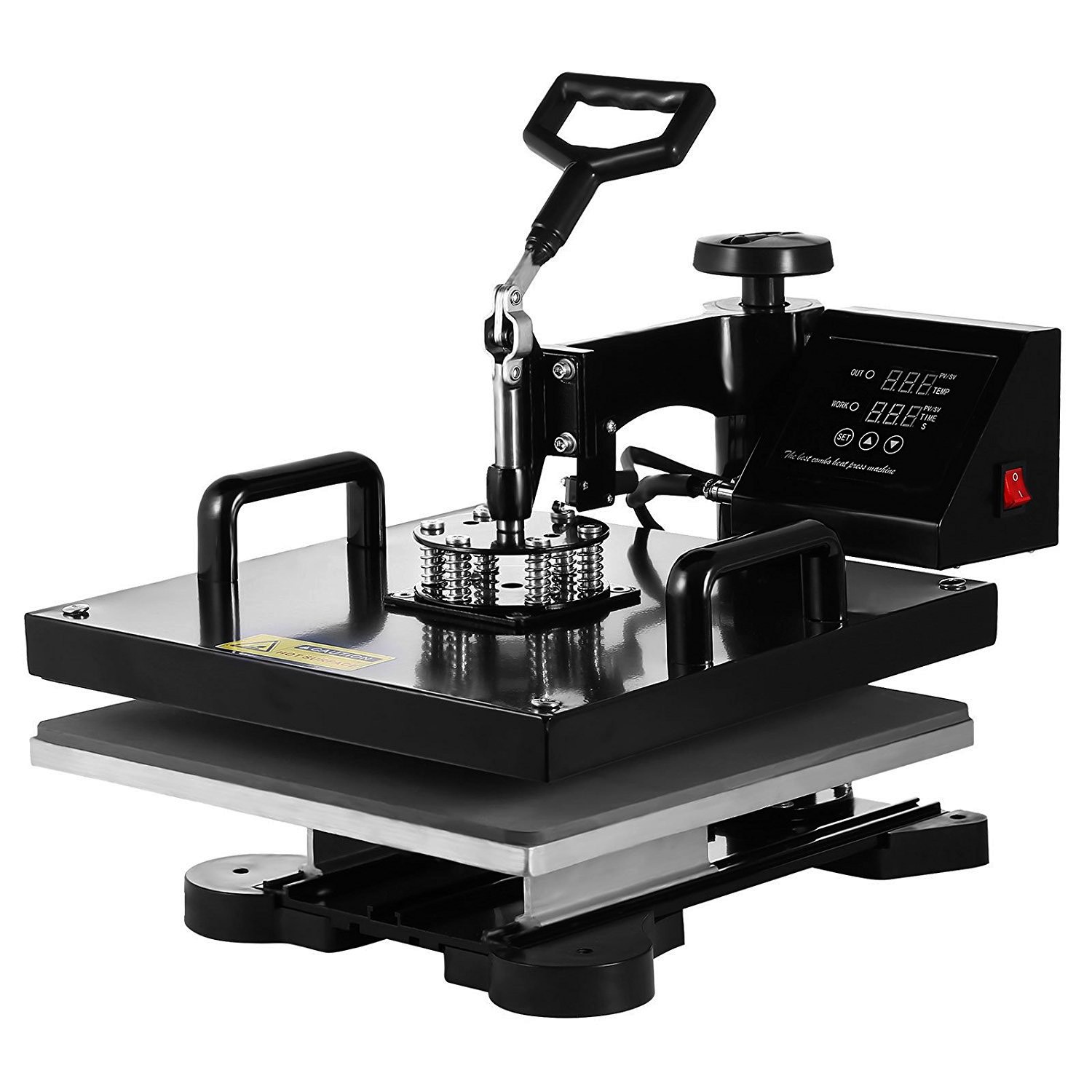 15″x15″ 5 in 1 T-Shirt Heat Press Machine Transfer Sublimation Mug Hat Plate