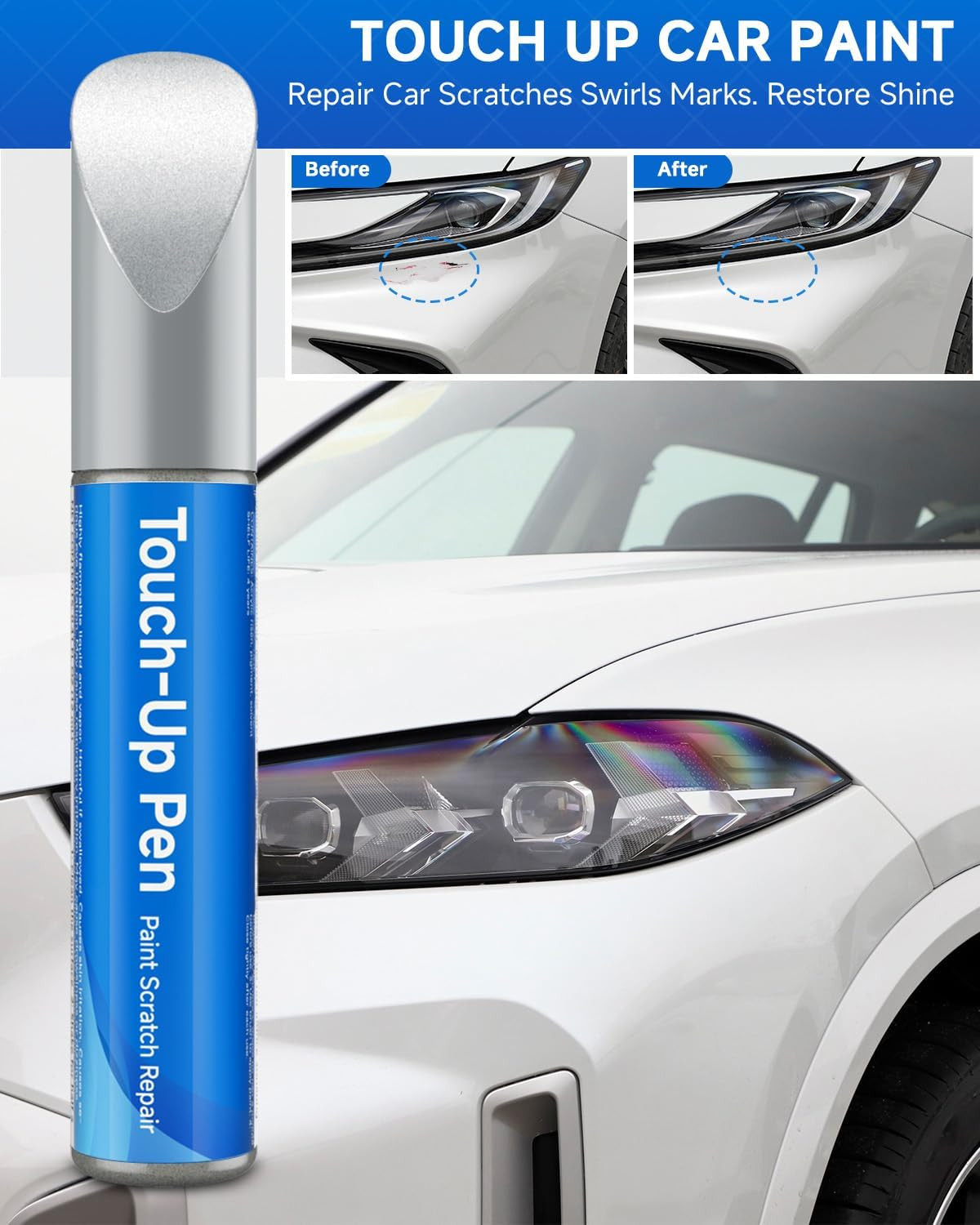 Silver Ice/Quicksilver/Switchblade Silver Metallic GAN/WA636R/WA8636/17 Touch up