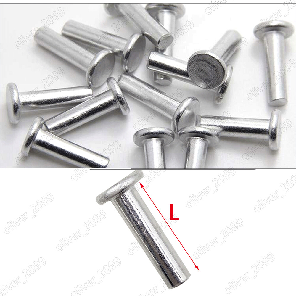 Aluminum 6061 Flat Head Rivets M3 M4 M5 M6
