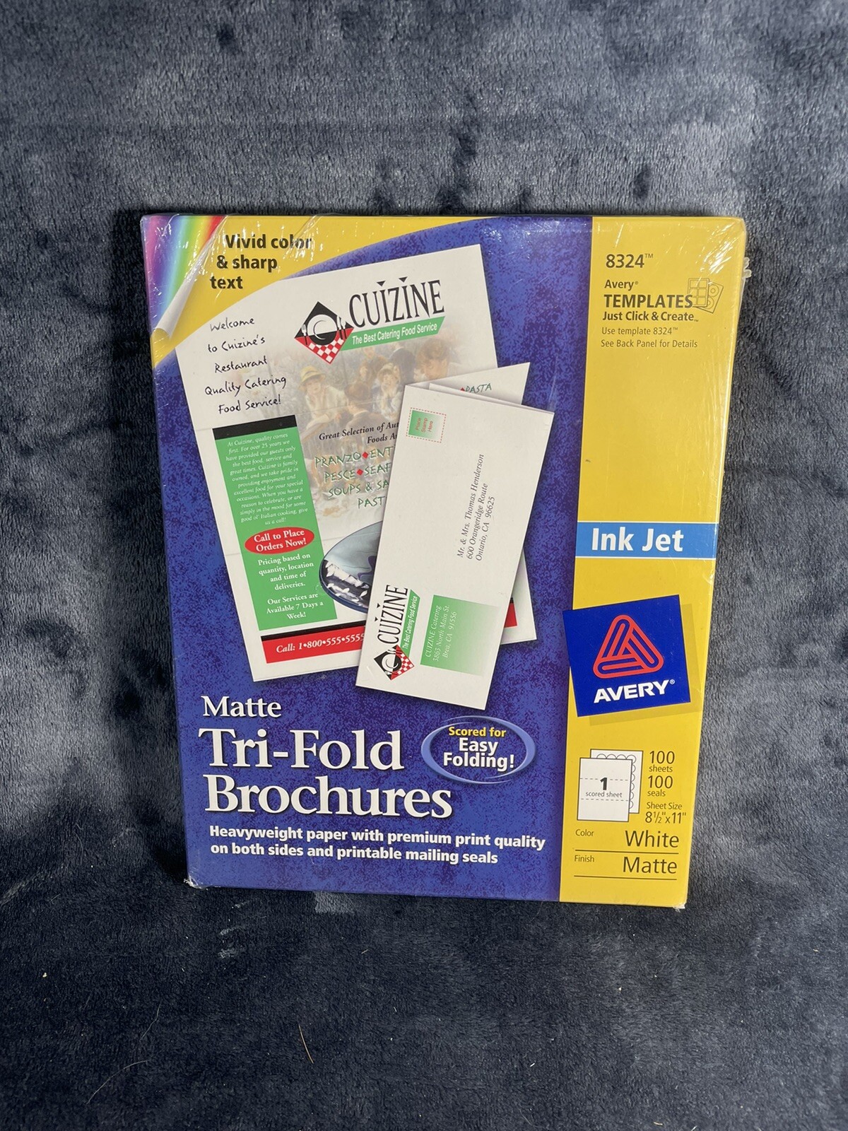 Avery Tri Fold Brochure/flyer Paper-For Inkjet Print – Letter-8.50″ X 11″-Matte